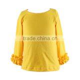 Wholesale 2016 Icing Ruffle Shirt Boutique Children Icing Raglans Baby Girls Ruffle Shirts thumbnail-2
