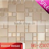Metallic Silver Shiny and Matt Steel Mosaic HG-Z307