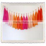 New Design Tissue Paper Tassel for Party Decoration,wedding Decoration