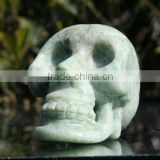NATURAL Green Jade Skull