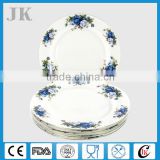 Wholesale ceramic dinner plate bone china with rose design