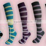 Fashion Stripe Cotton Ladies Socks thumbnail-1