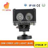 Single Row 20w ATV Working Light 5 Inch Mini Led Light Bar With Magnetic Base