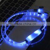 Hot Sale Fashion 3.5mm LED Earphone for Mobile Phone, Visible Flowing Light Audio Cable Headphones With LED Light thumbnail-1