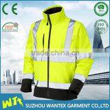 High Quality Softshell Jackets Safety Workwear Unisex Reflective Softshell Jackets