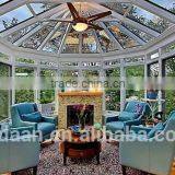 Curved Glass Roof Sunroom or Patio Room With Aluminum Frame thumbnail-2