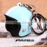 New Metal Custom Helmet Keychain Alloy Pilot Motorcycle Helmet Keychain Round Head Skull Helmet Keychain thumbnail-5