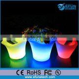 pe Material Illuminated Rgb Color Changing Glowing Flower Pot, Led Lighted Planters
