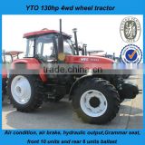 wheel farm loader tractor with 3 point linkage for wheat seeder, corn seeder and mower