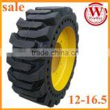 Wheel Loader Skid Steer Tires 12-16.5 Solid for Bob Cat 329-6785