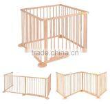 European Standard 4 Side Baby Child Wooden Foldable Kids Playpen Baby Playpen thumbnail-4