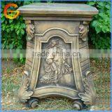 Home and Garden Fiberstone Flower Pot Stand Column Decorative Outside thumbnail-1