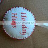 Felt Handmade Christmas Decoration/christmas Ornaments, Round thumbnail-5