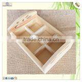 Decorative Compartments Laser Cutting Table Storage Wooden Box thumbnail-2