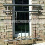 Balcony / Bannister /Garden Railings/Polished Stainless Steel Glass Balustrade thumbnail-1