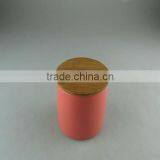 Stocklot Glaze Ceramic Canister/pot With Wooden Lid in Cheap Price thumbnail-2