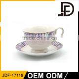Wholesale Bone China Cup Set / White Customizable Exotic Ceramic Tea Cups thumbnail-4