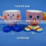 Dolomite Egg Holder-ceramic Easter Egg Cup-porcelain Egg Holder-dolomite Egg Plate-pottery Storage thumbnail-1