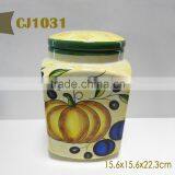 Fruit Cake Shape Ceramic Cookie Jar thumbnail-6