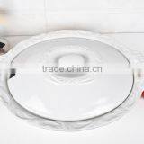15" Oval Porcelain Baking Tray With Lid thumbnail-2
