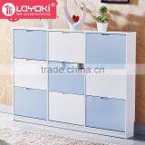 Modern Style Cabinet for Shoe Storage Home Entryways Wood Shoe Rack Wooden Shoe Cabinet