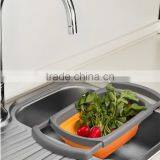 Foldable Plastic Sink Colander/foldable Plastic Colander thumbnail-2