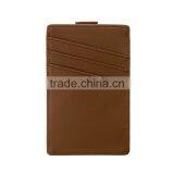 New Design Full Grain Leather Slim Pull Tab Leather Credit Card Holder With RFID Blocking thumbnail-6