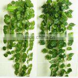 GNW FLV12 Wholesale Artificial Plastic Leaves Hanging Vine for Home Christmas Decoration