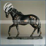 Life Size Antique Brass Horse Statue thumbnail-1