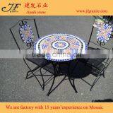 Outdoor Flod Furniture Ceramic Mosaic Garden Coffee Table Set Designs thumbnail-6