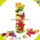 Wholesale Cheap Kids Wooden Vegetables Stacking Blocks Toy Educational Baby Wooden Vegetables Stacking Blocks Toy W13D078 thumbnail-1
