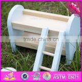 2016 Newest Baby Wooden Doll Furniture, High Quality Kids Wooden Doll Furniture, Popular Chiodren Wooden Doll Furniture W06B048 thumbnail-3