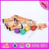 2016 Classical 4 Player Funny Children Wooden Croquet W01A163 thumbnail-1