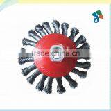 4 Inch Diameter Twist Knot Circular Brush Round Wire Brush thumbnail-2