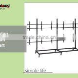 Perdurable Adjustable Mobile Display LCD TV Floor Stand With Wheels thumbnail-6