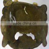 Hand Crafted Wooden Mask of Bhairab Mahakal Wall Hanging Made In Nepal thumbnail-3