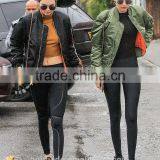 Wholesale Yoga Pants Womens Fitness Leggings Custom Made Balck Running Tight thumbnail-5