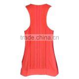 Fashion Polyestersleeveslss Raceful Pleats Direct Manufacturer High Quality Pants and Blouses Set thumbnail-3