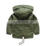 Wholesale High Quality 100% Cotton Olive Green Boys Winter Outfit With Armband thumbnail-2