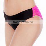 YunMengNi Ladies New Arrival Candy Colors and Transparent Lace Hipster Women Ice Silk Seamless Panty thumbnail-6