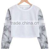 Crop Top Sweatsirt With Your Design. No Minimum. Real Factory. 3-5 Days Production thumbnail-4