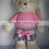 Plush Bear With Dress Lovely Girl Bear Fake Bear Toys thumbnail-1