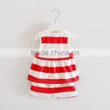 Customized Stripe New Designer Baby Clothing Manufacturers in China of Children Cloting Frocks Designs Boutique Kids Outfits thumbnail-2