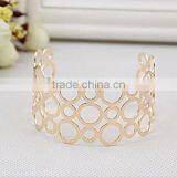 South Korean Round Hollow Women Bangles With Gold Plated thumbnail-1