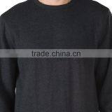 Side Sleeve Crew Neck Sweatshirt Customize 100% Cotton Plush Fleece Long Tee Pullover Sweatshirt With Printed Graphic thumbnail-4