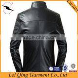 OEM Service Simple Designs Custom Slim Men Leather Jacket thumbnail-5
