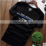 Summer, the New Men's Cultivate One's Morality Short Sleeve T-shirt Printing Round Collar Letters thumbnail-3