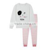 Customized Lovely Girls Sleepwear Sets 100%cotton Air Layer Fabric Printing Wholesale Cheap Good Quality Girls Pajamas thumbnail-1