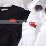 2-7 Years 2017 Wholesale Summer Cotton Embroidery White Kids Girls Blouses thumbnail-2