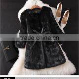 2016 Real Rabbit Fur Coat Women Winter Genuine Fur Coat Girls Slim Gilet Short Jacket Natural Rabbit Fur Coat thumbnail-6